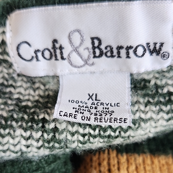 Vintage 80s Winter Landscape Cardigan Button Up XL - Picture 9 of 9